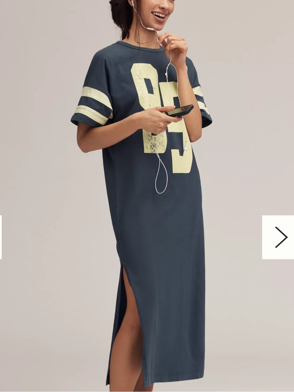 **NWT** Anthropologie Daily Practice Graphic T-Shirt Midi Dress